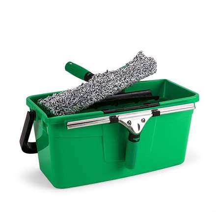 Image de KIT DE NETTOYAGE DES VITRES, 1 RACLETTE, 1 MOUILLEUR, 1 SEAU