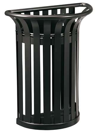 Image de CORBEILLE MURAL TULIPE 35L GRIS MANGANESE