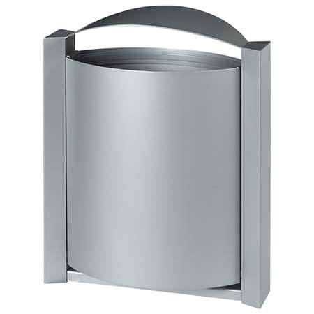 Image de ARKEA CORBEILLE MURAL 40L GRIS METAL
