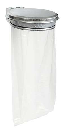 Image de SUPPORT DE SAC COLLEMUR AVEC COUVERCLE 110L ACIER GALVANISE