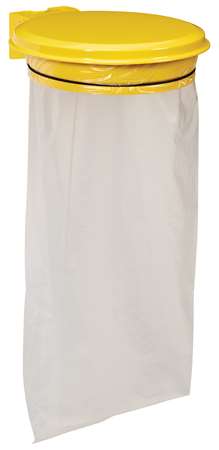 Image de SUPPORT DE SAC COLLEMUR AVEC COUVERCLE 110L JAUNE COLZA