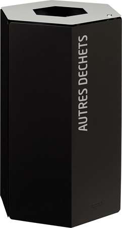 Image de HEXATRI CORBEILLE DE TRI SELECTIF AVEC SERRURE 50L GRIS