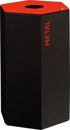 Image de HEXATRI CORBEILLE DE TRI SELECTIF AVEC SERRURE 50L ROUGE