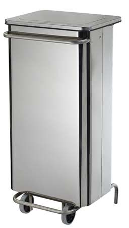 Image de COLLECROULE CARENE POUBELLE MOBILE A PEDALE 110L INOX