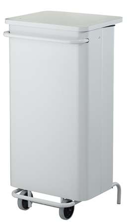Image de COLLECROULE CARENE POUBELLE MOBILE A PEDALE 110L BLANC