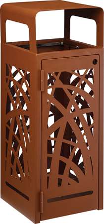 Image de CYBEL CORBEILLE 110 L SANS CENDRIER CORTEN