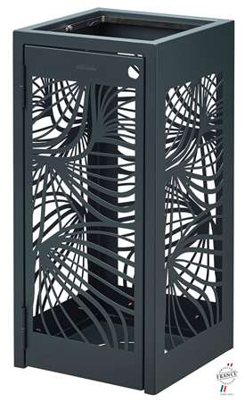 Image de BELLA CORBEILLE 110 L SANS CENDRIER ANTHRACITE