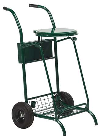 Image de MOBISAC CHARIOT DE VOIRIE ROUES PNEUMATIQUES 110 L VERT