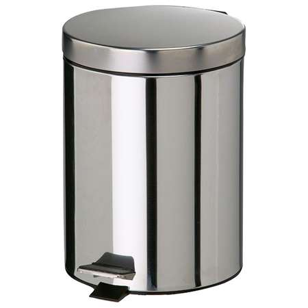 Image de POUBELLE RONDE A PEDALE AVEC SEAU 20 L  INOX