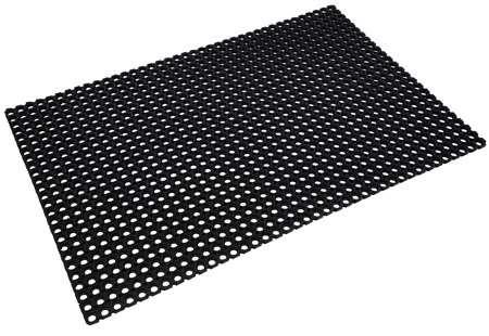 Image de TAPIS CAILLEBOTIS NOIR 80X120 CM-M11