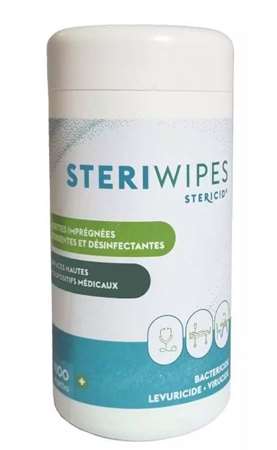 Image de LINGETTES STERIWIPES ANTIMICROBIAL X100 -