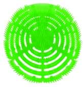 Image de ECRAN URINOIRS ANSISPLASH MELON CONCOMBRE