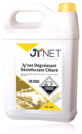 Image de JY'NET DEGRAISSANT DESINFECTANT CHLORE-BIDON 5L-A09982