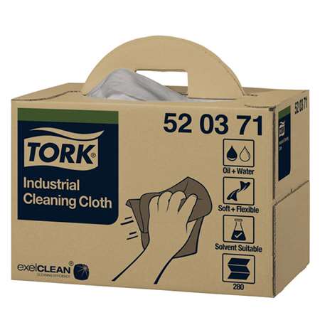 Image de TORK CHIFFON DE NETTOYAGE PLIE HANDY BOX W7-520372