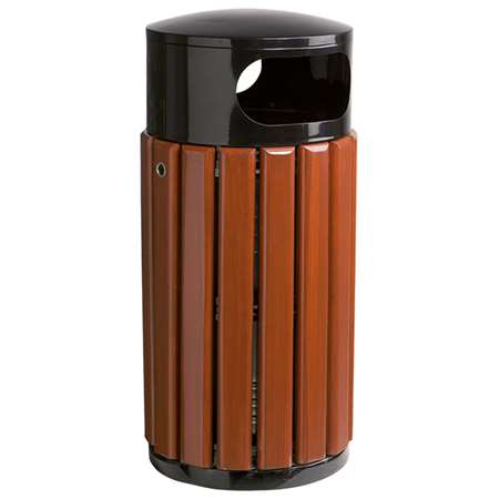 Image de CORBEILLE A POSER OU A FIXER ZENO-BOIS/GRIS MANGANESE