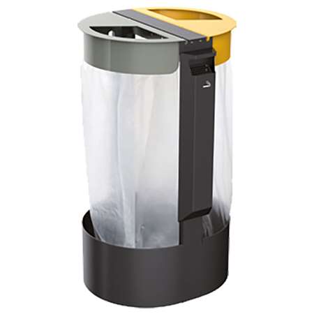 Image de POUBELLE 2 FLUX 75L SUR PIED PREMIUM