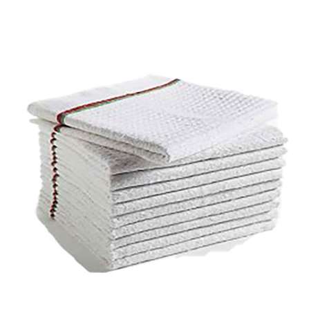 Image de SERPILLIERE TISSAGE GAUFRE SUP BLANCHIE-100X60-GB/UNITE